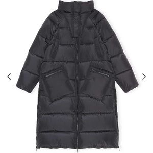 Ganni Oversized Tech Puffer Sm/M NWT Phantom
